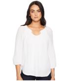 Michael Stars - Double Gauze Peasant Top With Smocking