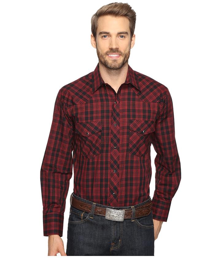 Roper - 0693 Black Red Plaid