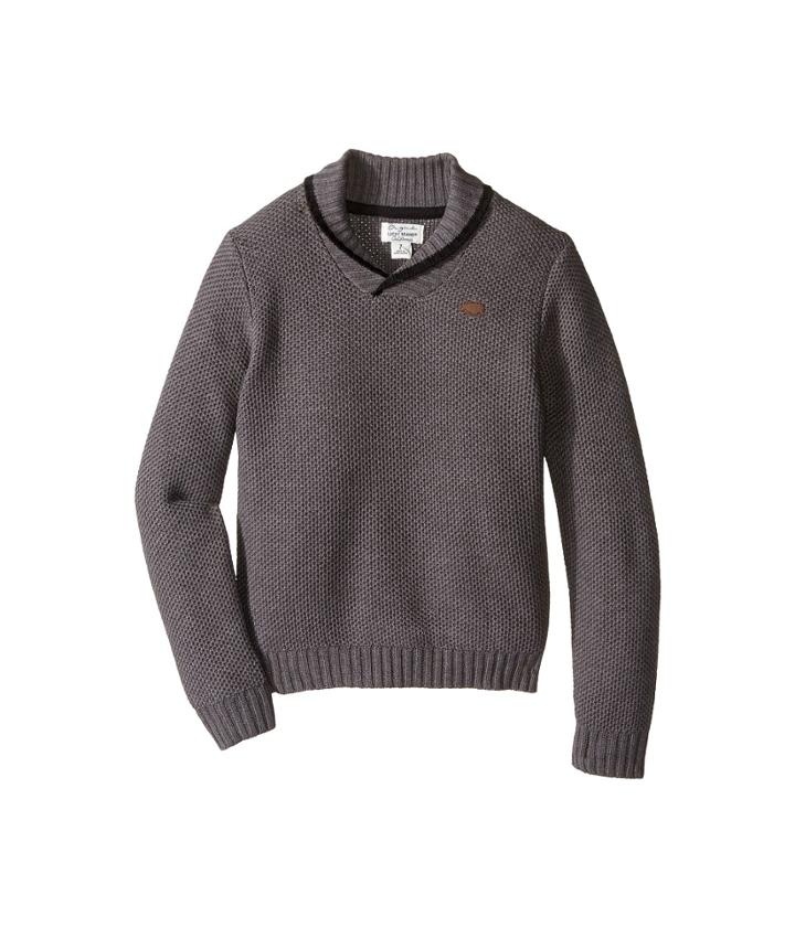 Lucky Brand Kids - Honeycomb With Shawl Collar Sweater