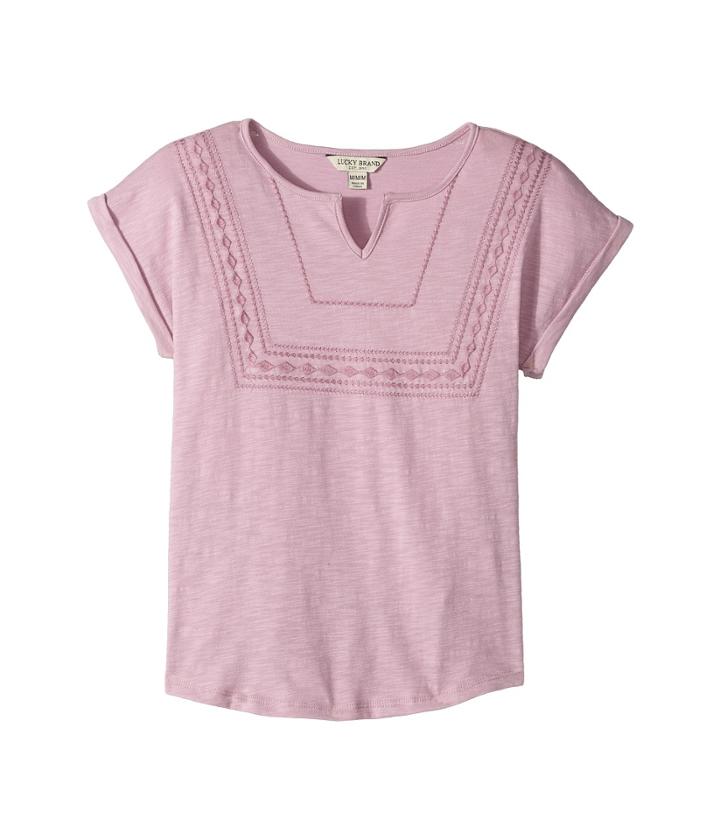 Lucky Brand Kids - Annette Slub Jersey Tee