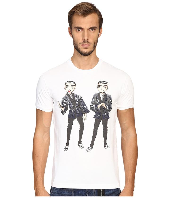 Dsquared2 - Chic Dan Fit Punk Manga Gang T-shirt