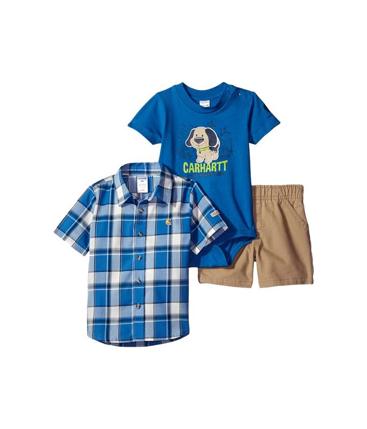 Carhartt Kids - Three-piece Canyon Brown Short Set
