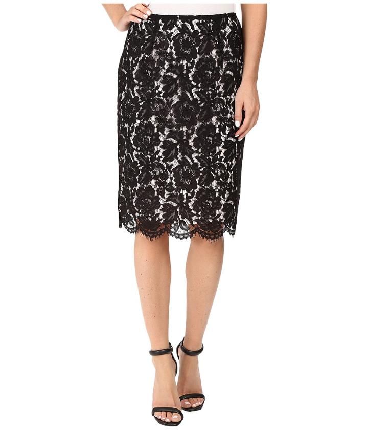 Vince Camuto - Scallop Lace Pencil Skirt
