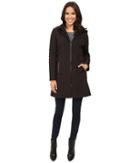 Michael Michael Kors - Zip Front Softshell With Hood And Quilted Sleeves M522320t