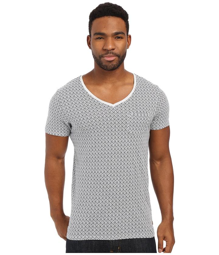 Scotch &amp; Soda - Oil Washed Short Sleeve Tee With Chest Pocket