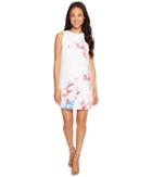 Vince Camuto Specialty Size - Petite Sleeveless Poetic Bouquet Shift Dress
