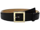 Michael Michael Kors - 32mm Smooth Feather Edge Belt On Two-tone Center Bar Buckle