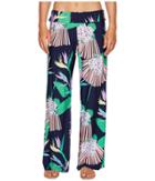 Trina Turk - Midnight Paradise Roll Top Wide Leg Pant Cover-up