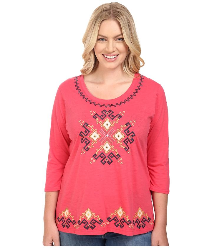 Roper - Plus Size 0444 Light Slub Jersey Tunic