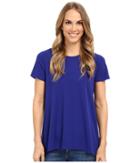 Vince Camuto - Short Sleeve High-low Hem Top W/ Woven Back