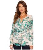 Hale Bob - Soar Above Silk With Rayon Satin Burnout Top