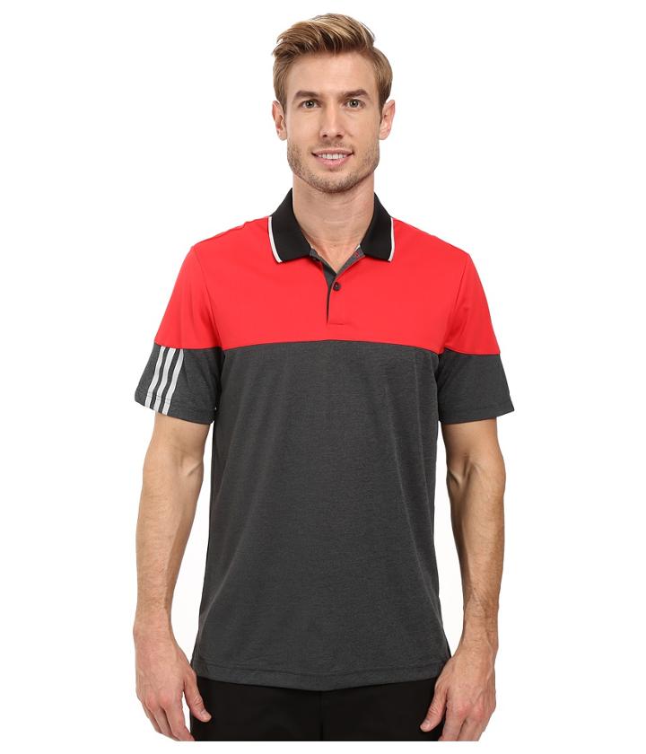 Adidas Golf - Climachill 3-stripes Block Polo