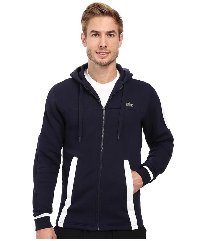 Lacoste - T2 Fleece Color Block Zip Hoodie