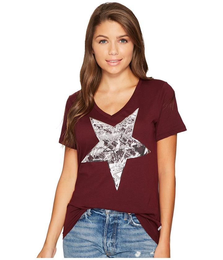 Converse - Metallic Star Photo Fill Short Sleeve Tee