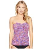 Lauren Ralph Lauren - Tile Print Twist Tubini Top W/ Molded Cups