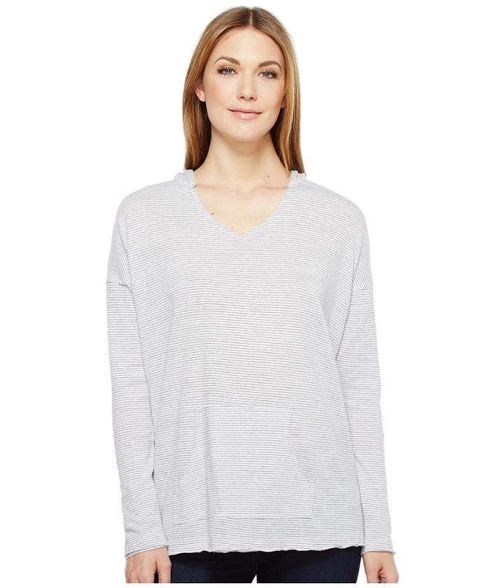 Mod-o-doc - Pinstripe Jersey Boxy Pullover Hoodie
