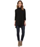 Michael Stars - Supima Slub Jersey 3/4 Sleeve Mock Neck Tunic