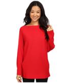 Vince Camuto - Long Sleeve Boat Neck Ribbed Dolman Sweater