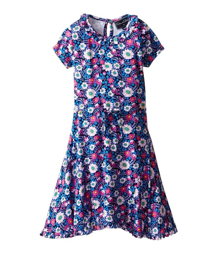 Oscar De La Renta Childrenswear - Blossom Vignette Jersey Dress