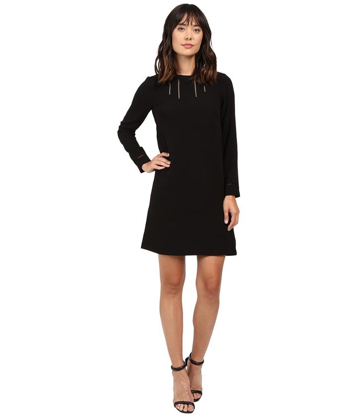 Adrianna Papell - Faggotng Trim Detail Shift Dress