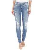 7 For All Mankind - The Skinny With Contrast Squiggle And Destroy In Aegean Sea 2