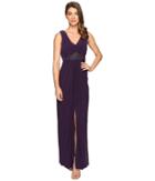 Adrianna Papell - Draped Back Jersey Gown
