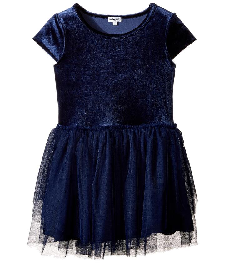 Splendid Littles - Velour With Triple Mesh Dress