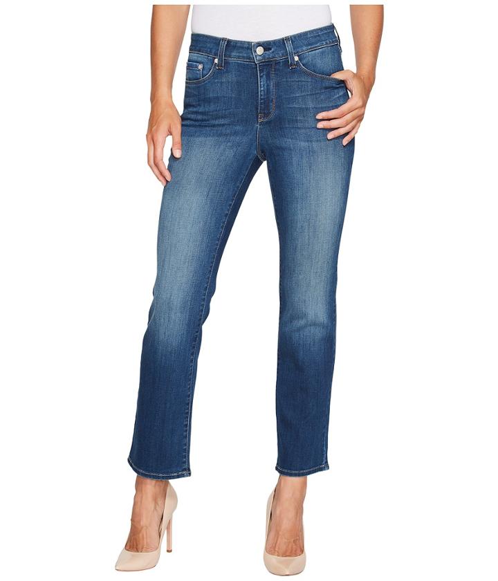 Nydj - Marilyn Straight Ankle Jeans In Crosshatch Denim In Anson