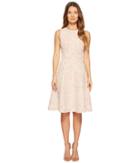 Zac Posen - Knitted Jacquard Short Sleeve Fit And Flare Dress