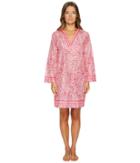 Oscar De La Renta Pink Label - Printed Cotton Lawn V-neck Haftan