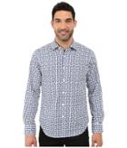 Bugatchi - Azul Shaped Fit Long Sleeve Woven Shirt