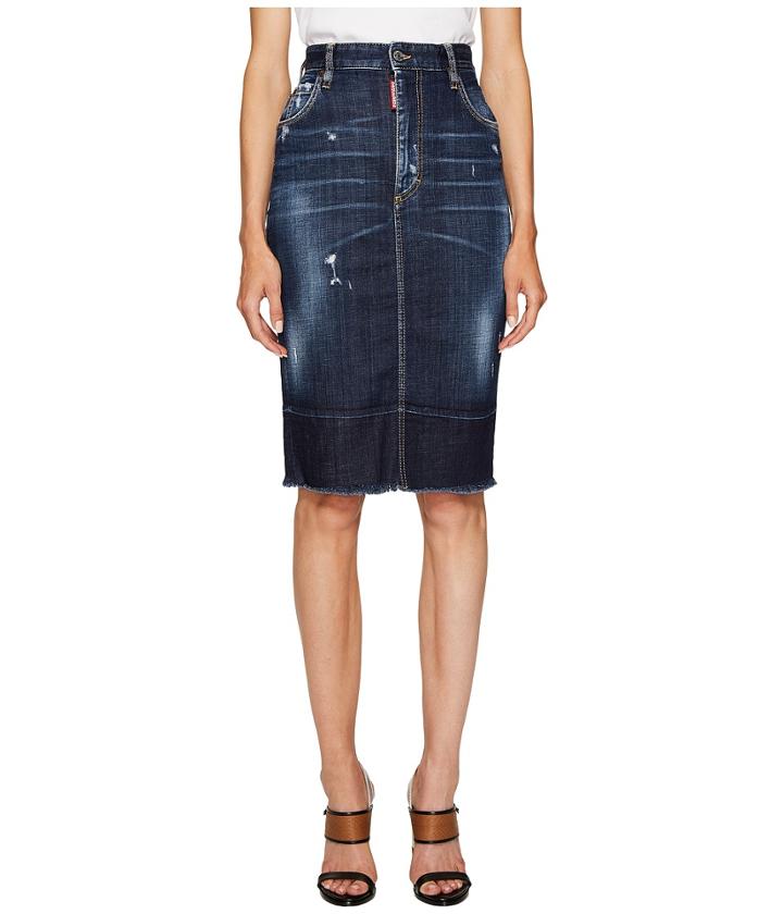 Dsquared2 - Best Blue Wash Dalma Long Skirt