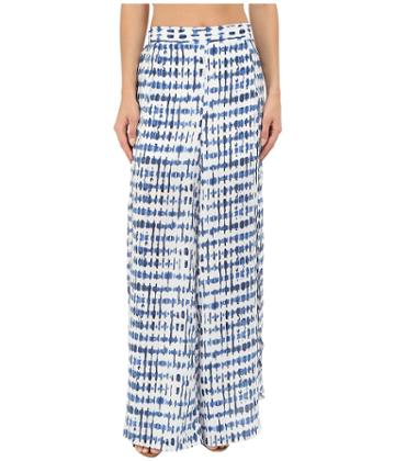Jack By Bb Dakota - Calantha Stepping Stones Printed Crepe De Chine Slit Leg Pants