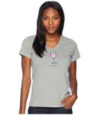 Life Is Good - Classic Half Full Wine Crusher Vee Tee