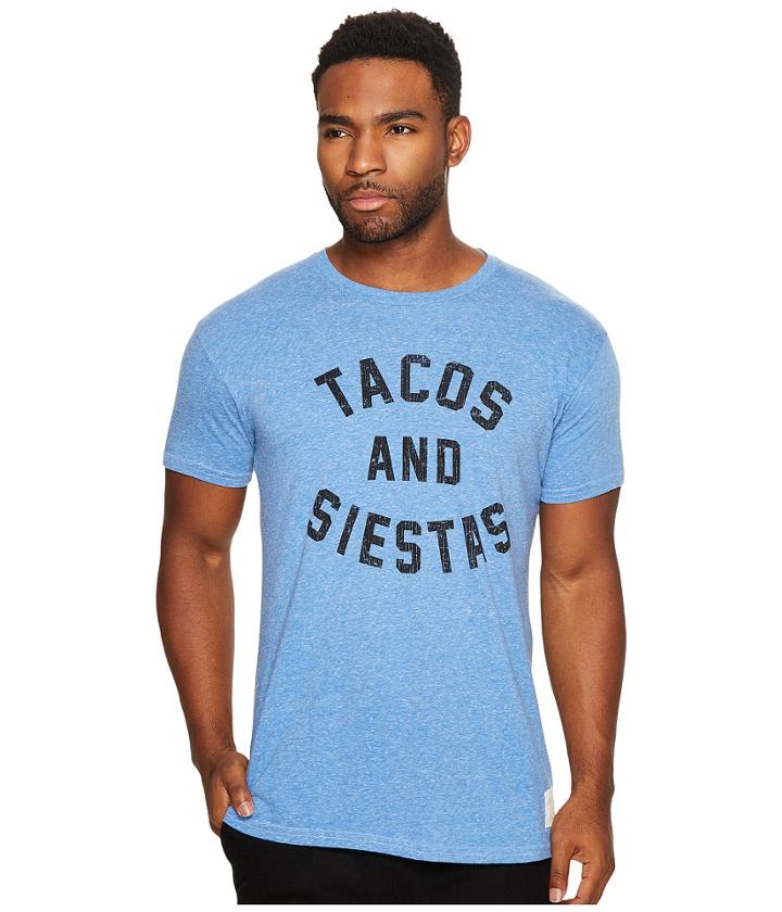 The Original Retro Brand - Tacos And Siestas Short Sleeve Tri-blend Tee
