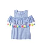 Mud Pie - Chambray Tassel Off The Shoulder Top