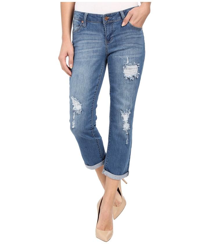 Liverpool - Corey Cropped Boyfriend Jeans In Melbourne Light Blue