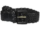 Cole Haan - 40mm Braided Veg Leather Belt With Covered Harness Buckle