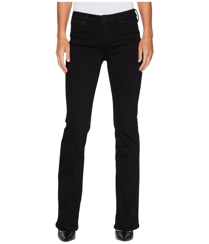 Liverpool - Lucy Bootcut Jeans In The Perfect Black Denim In Black Rinse