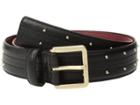 Calvin Klein - 35mm Stitched Edge Strap W/ Seam And Pin Dot Stud Belt