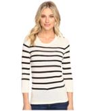 Kensie - Cotton Blend Sweater With Stripes Ks1k5674