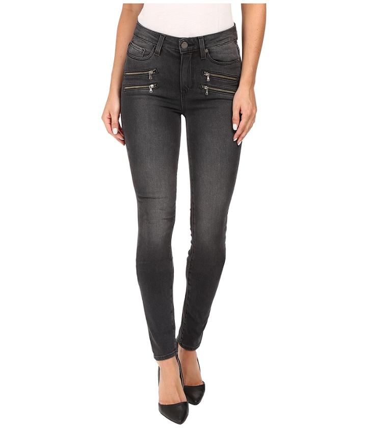 Paige - High Rise Edgemont Ultra Skinny In Smoke Grey
