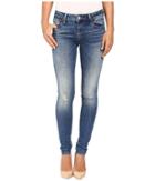 Mavi Jeans - Adriana Mid-rise Super Skinny In Mid Destructed Vintage