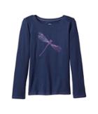 Life Is Good Kids - Dragonfly Pattern Long Sleeve Crusher Tee