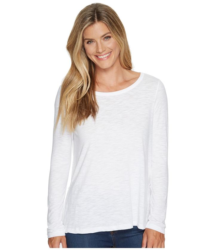 Dylan By True Grit - Slub Gauzy 3 Tier Long Sleeve Tee