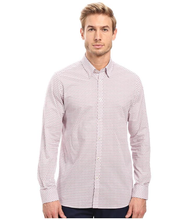 Ted Baker - Mocojum Long Sleeve Geo Tile Print Shirt