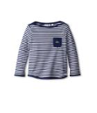 Lacoste Kids - Long Sleeve Fine Stripe Boatneck T-shirt