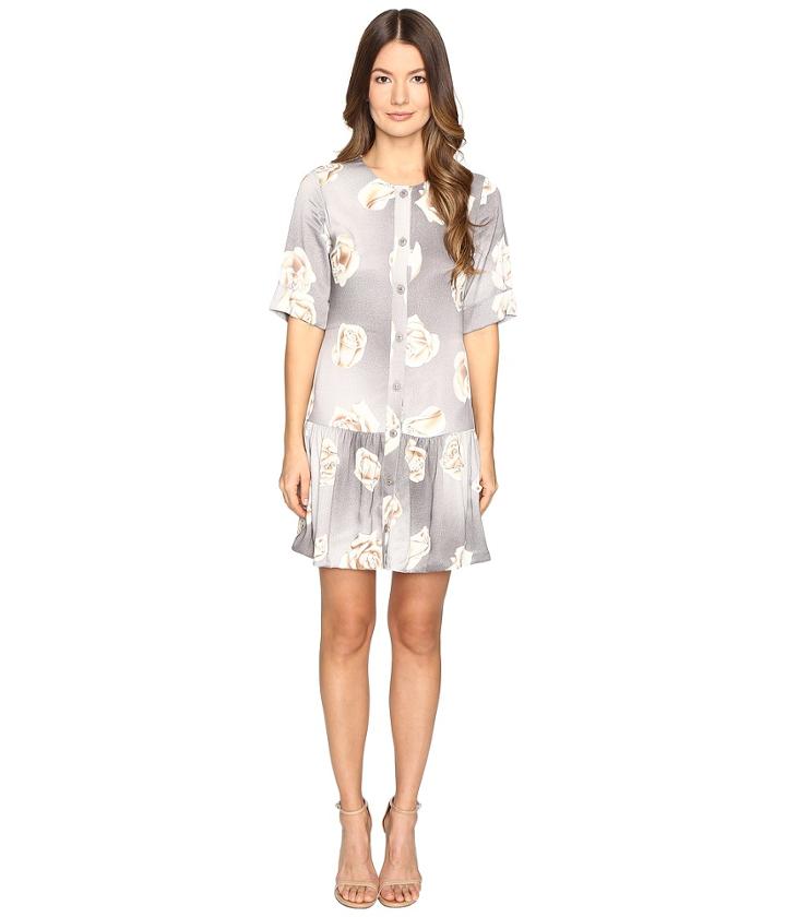 Boutique Moschino - Silk Floral Button Up Dress