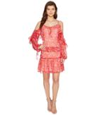Adelyn Rae - Kaileen Woven Printed Frill Shirtdress
