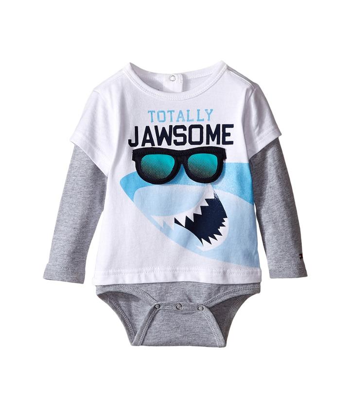 Tommy Hilfiger Kids - Shark Doubler Long Sleeve One-piece